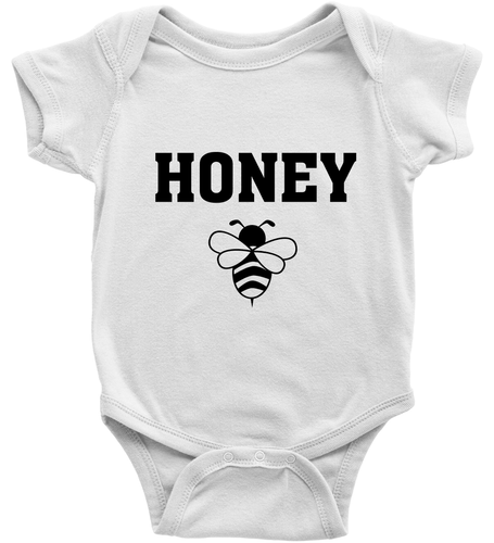 Honey Toddler Kids Tee T-Shirt Baby Bodysuit Clothes Gift Bee Sweet Honey Bee - Picture 14 of 36