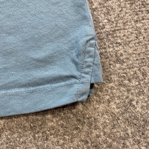 Vince Garment-Dyed Crewneck T-Shirt Adult Large Washed Lake Blue Casual Comfort - Picture 13 of 13