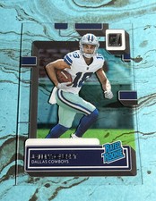 2022 Clearly Donruss Jalen Tolbert Acetate Rated Rookie RC #81 Dallas Cowboys