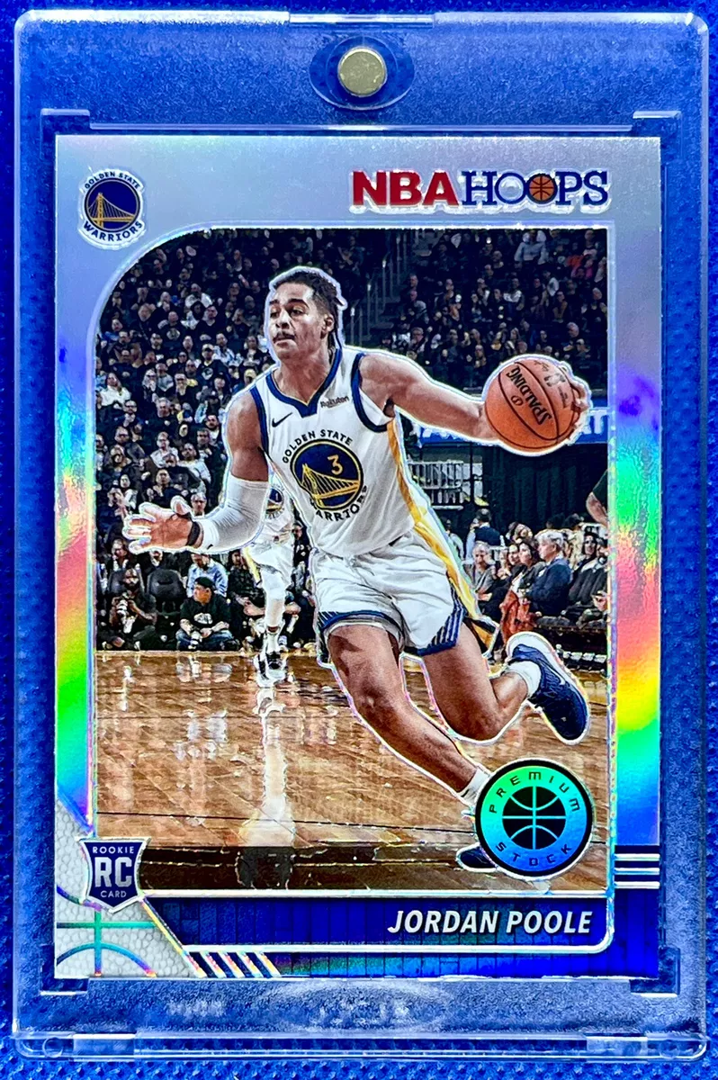 JORDAN POOLE PANINI NBA HOOPS PREMIUM STOCK PRIZM SILVER HOLO ...