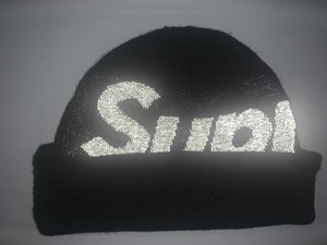 supreme beanie reflective