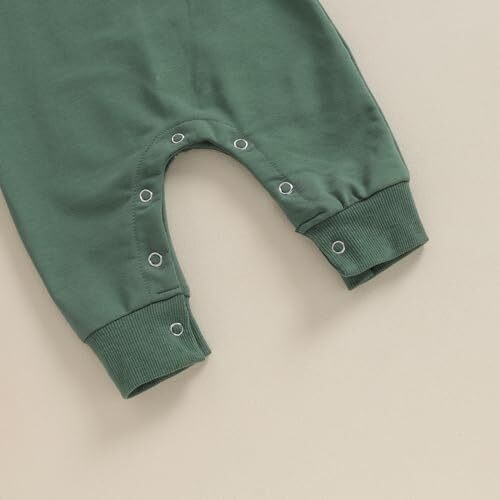 Newborn Baby Boy Girl Clothes Solid Color Romper Jumpsuit 12-18 Months Green - Picture 8 of 8