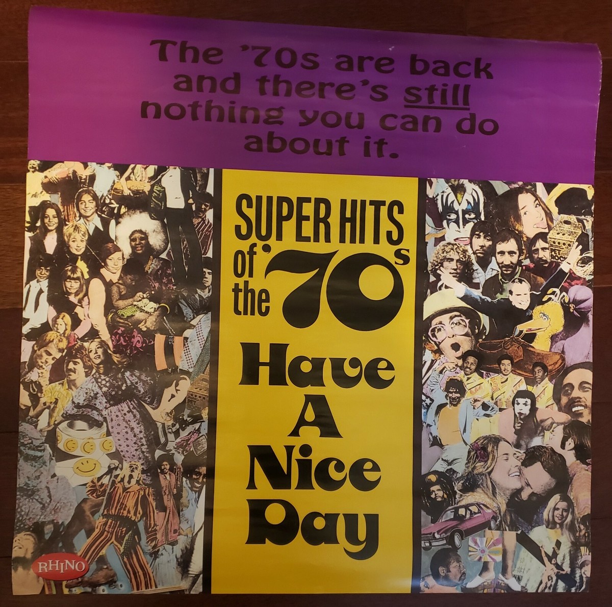 MUSIC POSTER ~ Rhino Superhits of 1970's Bob Marley Elton John D/S