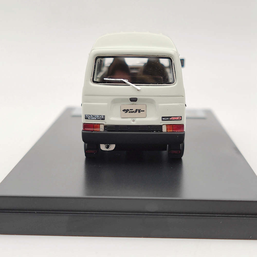 Hi-Story SUBARU SAMBAR ホワイト 1/64 Matchbox Subaru Sambar Pickup Truck Hauler White Diecast 1