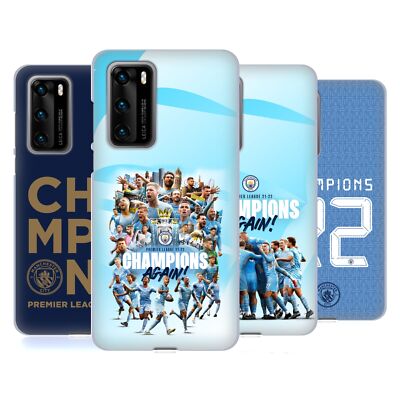 MAN CITY FC 2021/22 PREMIER LEAGUE CHAMPIONS SOFT GEL CASE FOR HUAWEI PHONES 4