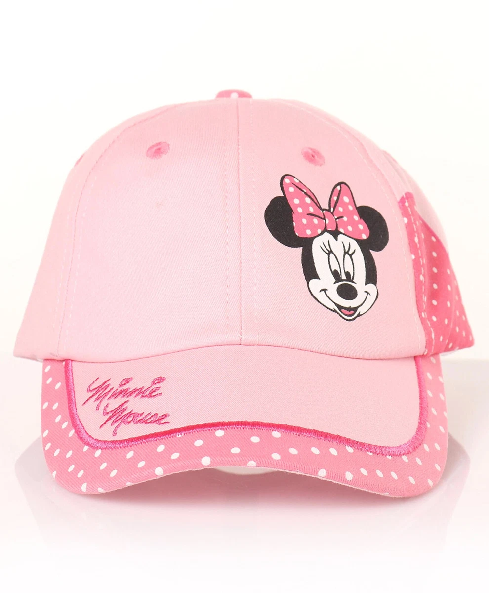 Babyhug Cotton Disney Minnie Mouse Printed Baseball Cap Pink
