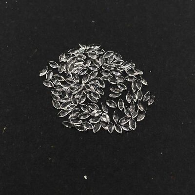 Natural White Topaz Marquise Cut Loose Gemstone Lot  2*4 MM 5 CT 57 PCS