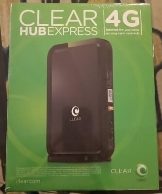 New Clear Hub Express 4G Internet Wifi Modem Router Sealed 