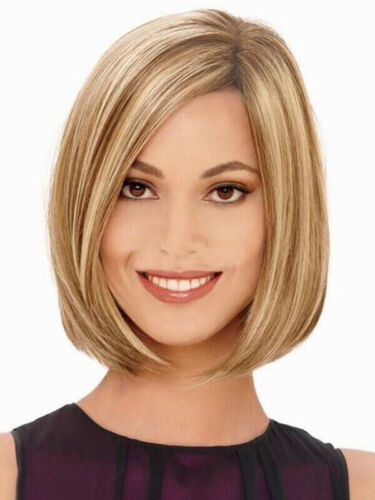 Hot Sell Fashion Short Blonde & Brown Straight Women Lady Girl Hair Wig ...