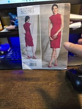 Vogue Misses Designer Badgley Mischka Party Dress Sz 14-22 Pattern #V1513 OOP UC