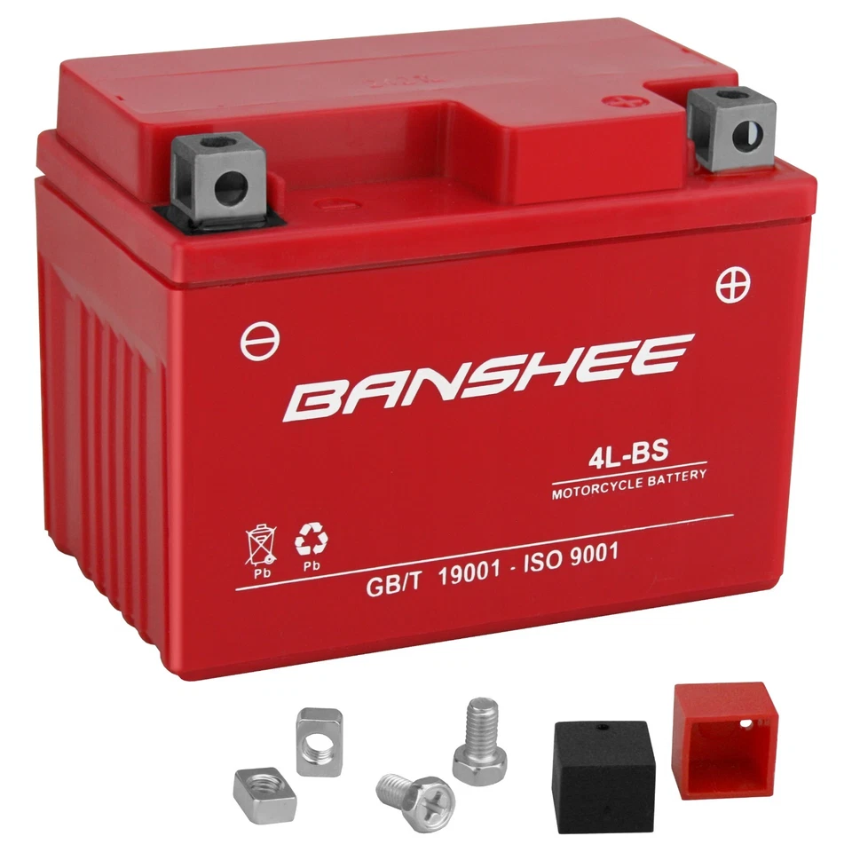 4L-BS Banshee Battery for Yamaha SH50 Razz 2001 - Maintenance-Free, 4-Year Warra - Image 3 of 4