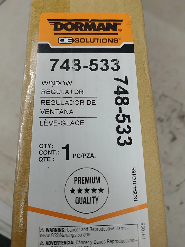 Motor y regulador de ventana delantera derecha Dorman 748-533 para Chevrolet Malibu 2004-08 Foto 2 de 4