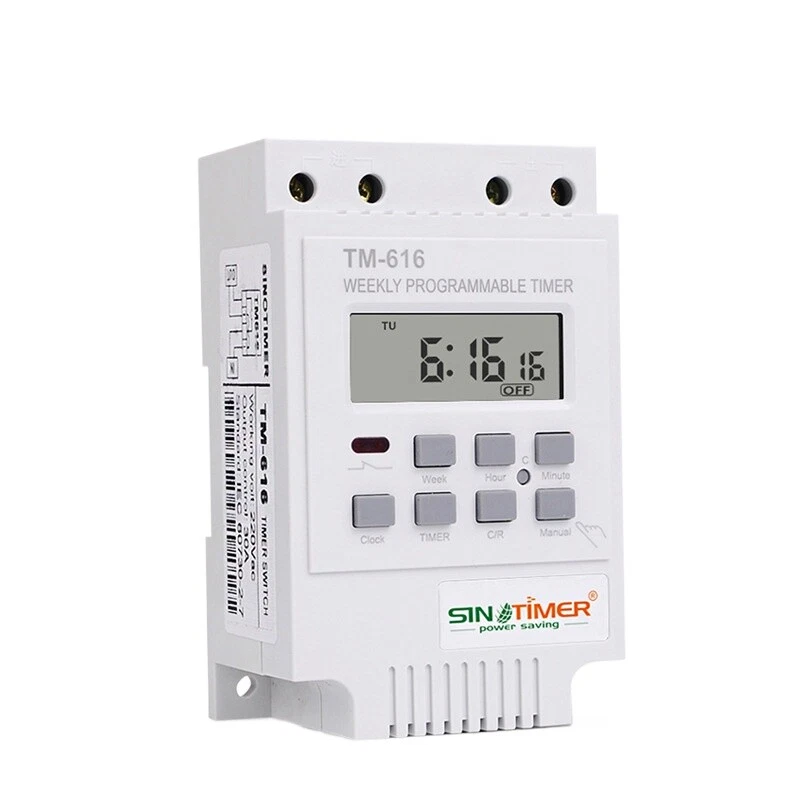 7-day Programmable Street Light Timing Control Timer Switch Time Controller 220V