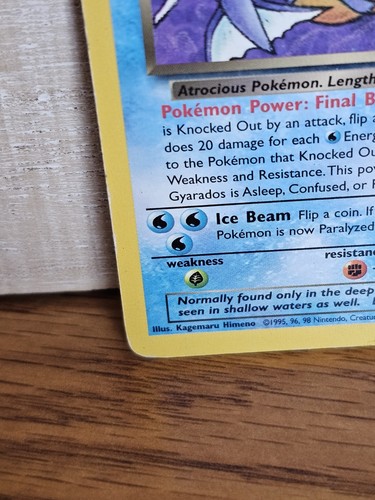 Dark Gyarados 25/82 Pokemon Team Rocket Rare Card WOTC Non-Holo - Picture 5 of 10