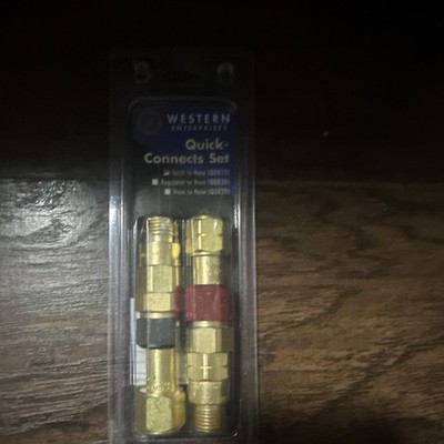 Western Enterprises QDB10 Gas Quick Connect Fitting Set Quick Connect Set
