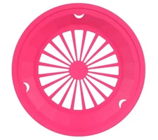 4 Pack Pink Sturdy Vented Paper Plate Holder for 9-10 Inch Paper Plates