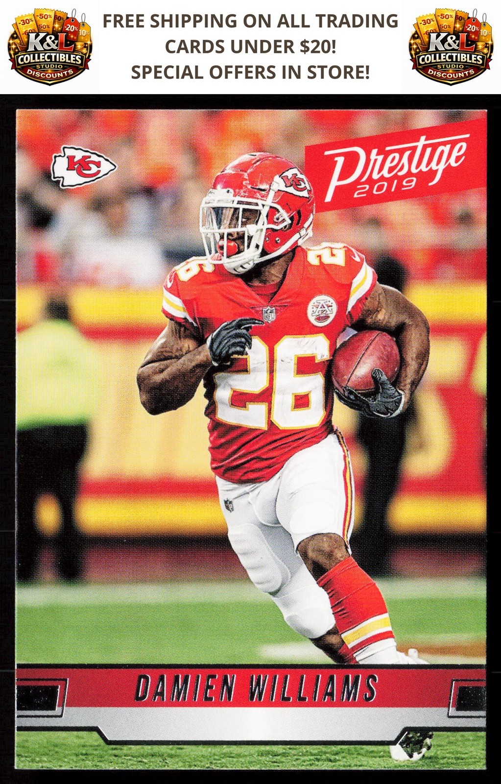 2019 Panini Prestige #45 Damien Williams