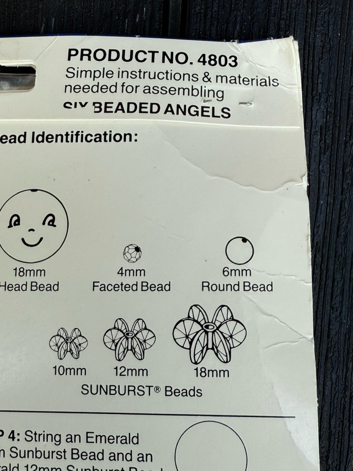 🎄 The Beadery Christmas Angels Kit – 1988 – 6 Beaded Ornaments – Unopened