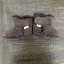 EMU Australia Baby Bootie Premium Suede With Plush Merino Wool Lining Sz 6M-12M