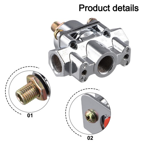 High Performance Chrome Fuel Pressure Regulator For Holley 12803 Carburetors - Picture 3 of 24