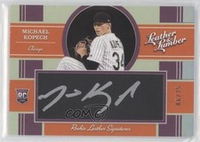 2019 Panini Leather & Lumber 6/25 Michael Kopech #132 Auto 3b9