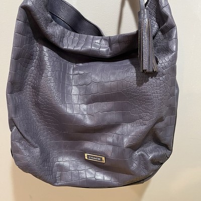 Coach Avery Handbag F26122 Lavender Croc Exotic Embossed Leather Hobo Purse