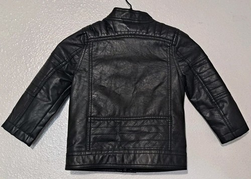 Chaqueta de cuero negra Urban Republic para niños talla 3T - Imagen 3 de 10