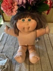 Cabbage Patch Kids Doll Brown Hair Green Eyes Soft Body No Papers Random Clothes