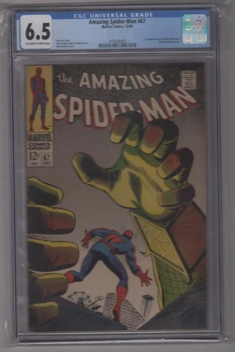 Amazing Spider-Man #67 CGC 6.5 Classic Mysterio Cover & Appearance OW/White