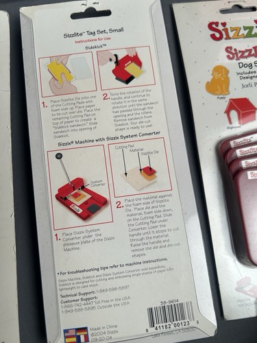 Sizzix Original Red Die Cutter Press Machine And Sidekick With Dies Huge Lot - Picture 12 of 16