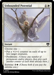Unbounded Potential #67 Commander Masters Common