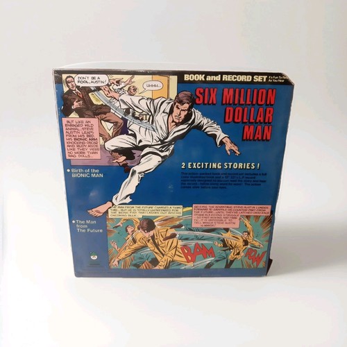 Six Million Dollar Man Book & Record Vinyl Set New/Sealed Steve Austin.....1977 - Picture 2 of 2