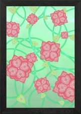 petal garden digital design. Framed Wall Art Poster Canvas Print Picture