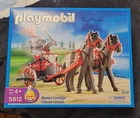 Playmobil 5812 Roman Chariot Gladiator & Horses 2006 SEALED NIB Vintage OOP