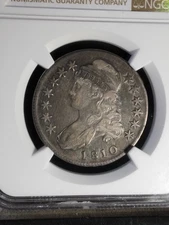 1810 capped bust half XF details Obv Scratch/broken Die Reverse O-108