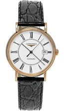 Longines Presence 38.5mm White Dial Leather Men's Watch L4.921.1.11.2