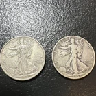 1936 & 1937-S Liberty Walking Half Dollar Silver S & P 50C Coins