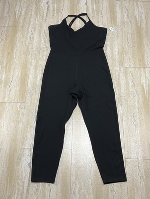 Old Navy Active Womens Size XL Power Chill Go Dry Black One Piece Jumpsuit 