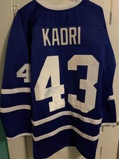 Nazim Kadri Autographed Custom Hockey Jersey