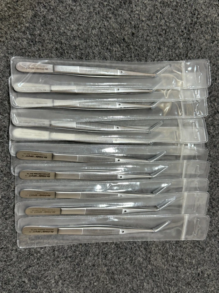 Lote de 10 Alicates de Apósito Dental Hu-Friedy DPU17 Utilidad Pick-Up Acero Inoxidable Foto 2 de 2