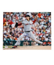 Henry Owens Autographed Boston Red Sox 11x14 PSA DNA Holo Retired Pitcher!