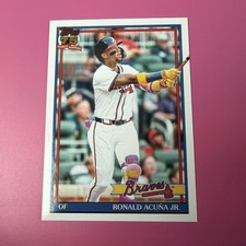 2026 Topps Series 1 Baseball 1991 Throwback Ronald Acuna Jr. Atlanta Braves.