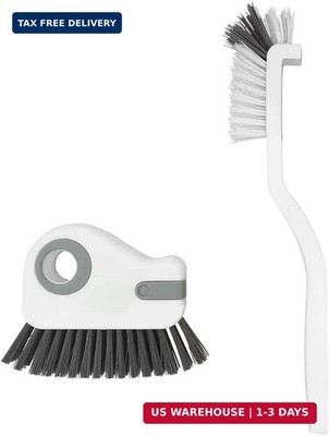 2pcs 2 in 1 Groove Crevice Cleaning Brush Window Track Cleaning Tools,Multifunct