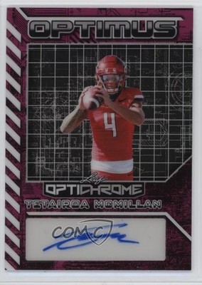2025 Leaf Optichrome Pink Prismatic /8 Tetairoa McMillan Rookie Auto RC 13u1