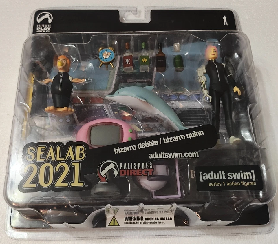 Figura Sealab 2021 Adult Swim Serie 1 Exclusiva Bizarro Debbie & Bizarro Quinn  Foto 2 de 4