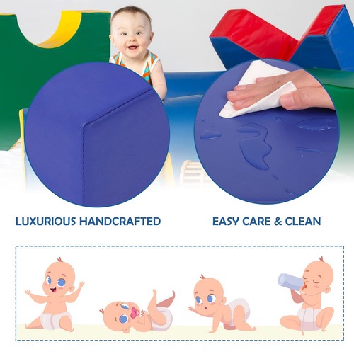 Tunnel/Ramps Foam Climber, Climb & Crawl Foam Activity Play Set for Toddlers ... - Picture 6 of 7