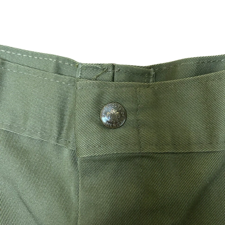 VTG Boy Scouts Pants Mens FITS 34x28 BSA Uniform Cargo Utility Waist Union - Image 2 of 4