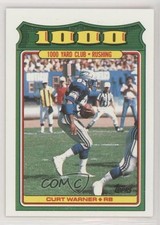 1988 Topps 1000 Yard Club Curt Warner #8 0a3