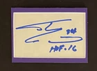 Shaquille O'Neal Los Angeles Lakers Signed Cut Signature Autographed
