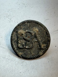 Revolutionary War Era USA Pewter Button with Raised “USA” Monogram – Dug Relic